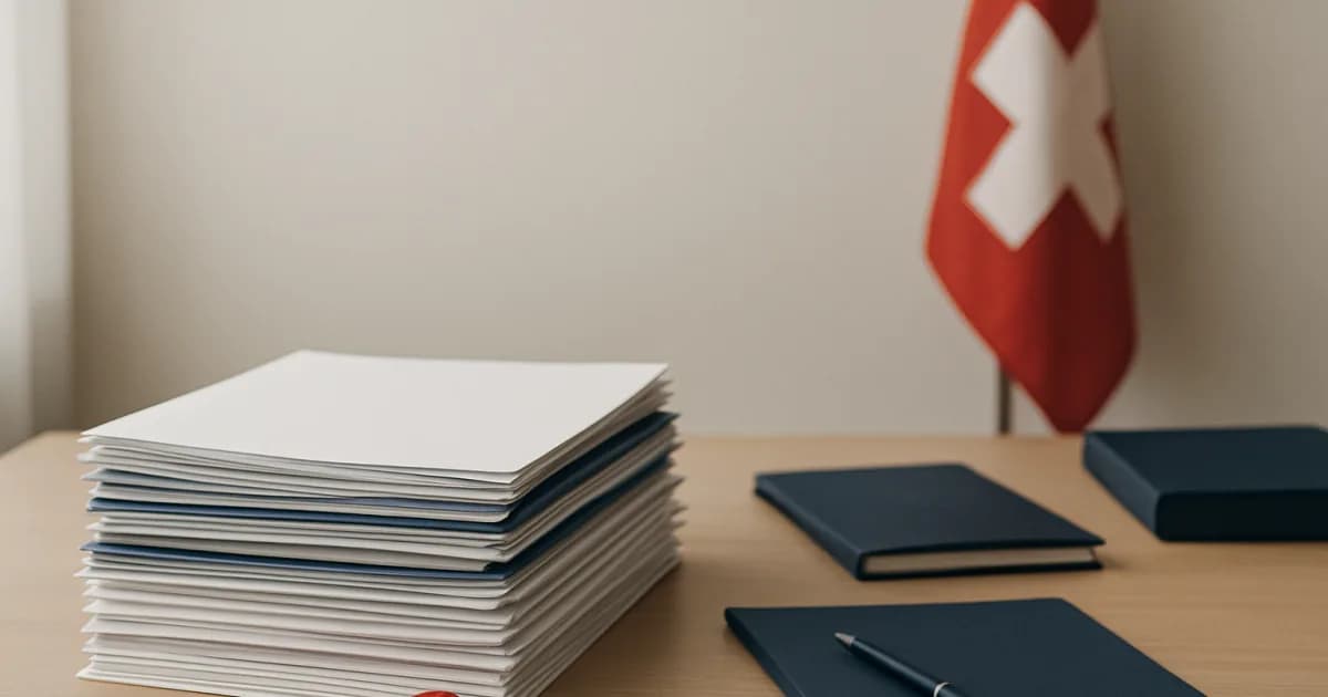 Simple graphic of a tender document with a checkmark and an ISO certificate badge beside it