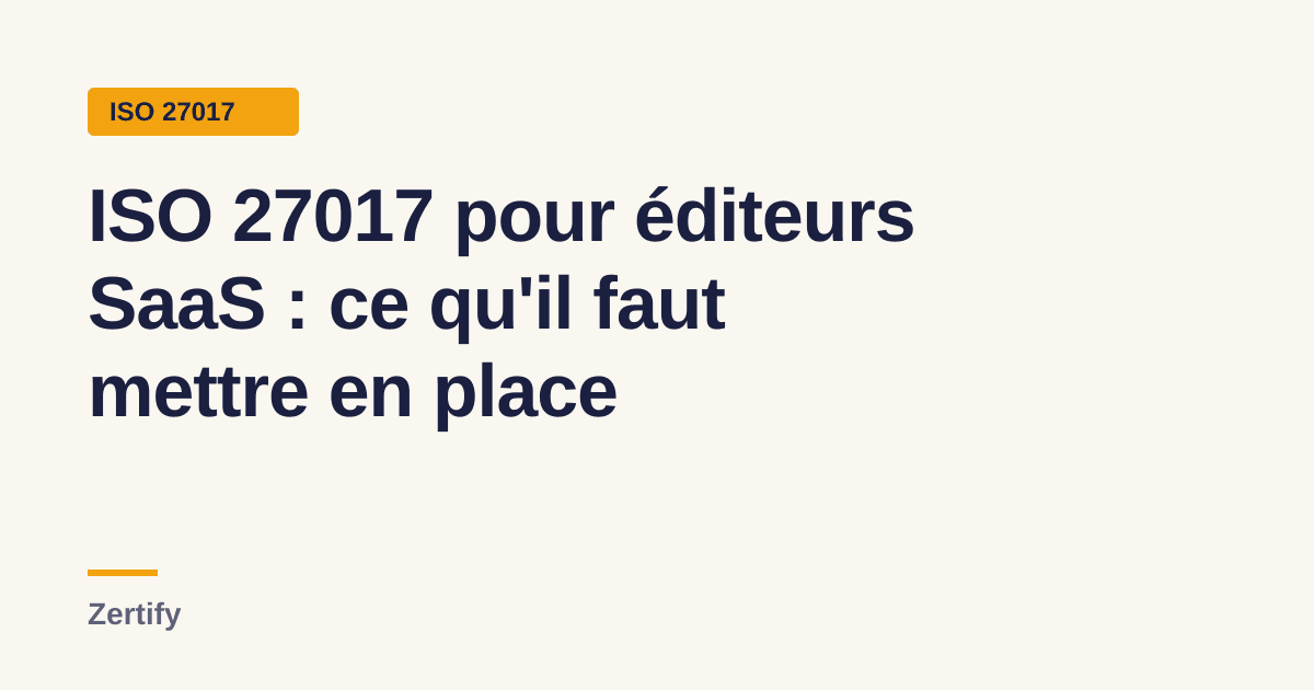 Schéma de trois couches représentant l'hébergeur, l'éditeur SaaS et le client, avec un sceau de certificat au centre